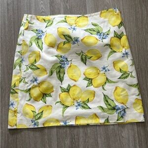 Lemon Print Skirt